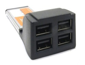 Контроллер Orient EX-USB, Adapter Express Card/34mm --> USB2.0 4 port